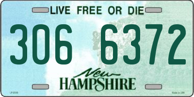 NH license plate 3066372