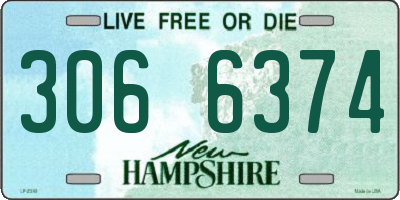 NH license plate 3066374