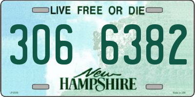 NH license plate 3066382