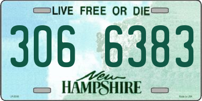NH license plate 3066383