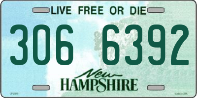 NH license plate 3066392