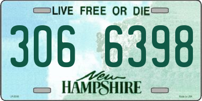 NH license plate 3066398