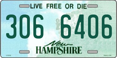 NH license plate 3066406