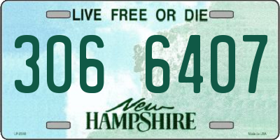 NH license plate 3066407