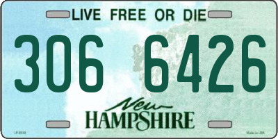 NH license plate 3066426
