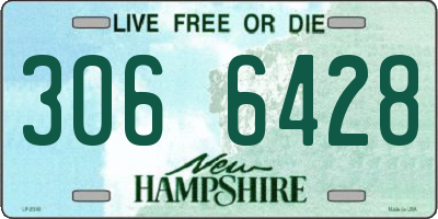 NH license plate 3066428
