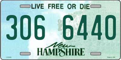 NH license plate 3066440