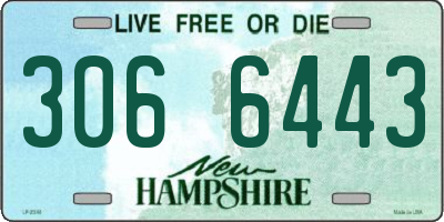 NH license plate 3066443