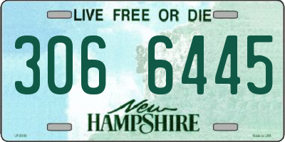 NH license plate 3066445
