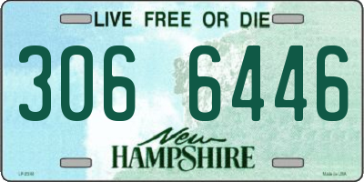 NH license plate 3066446