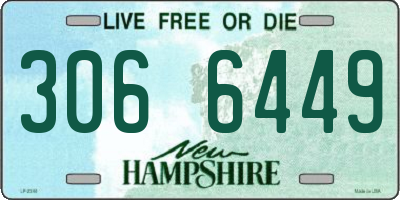 NH license plate 3066449