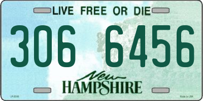 NH license plate 3066456