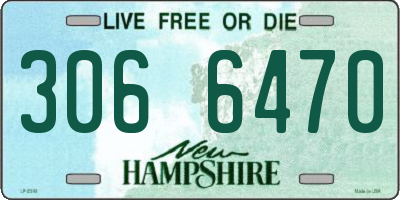 NH license plate 3066470