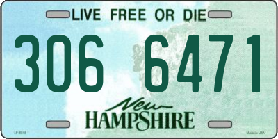 NH license plate 3066471