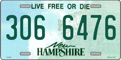NH license plate 3066476