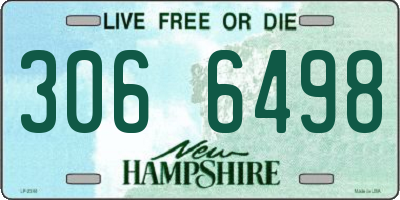 NH license plate 3066498