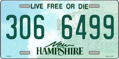 NH license plate 3066499