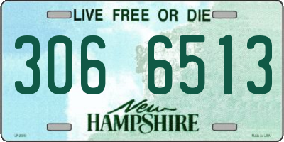 NH license plate 3066513