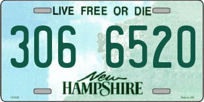 NH license plate 3066520