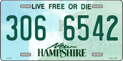 NH license plate 3066542