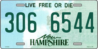 NH license plate 3066544
