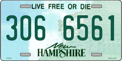 NH license plate 3066561