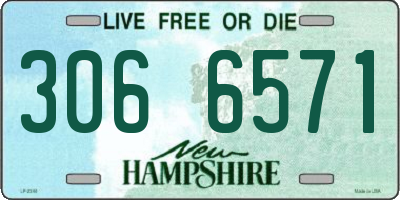 NH license plate 3066571