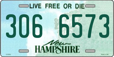 NH license plate 3066573
