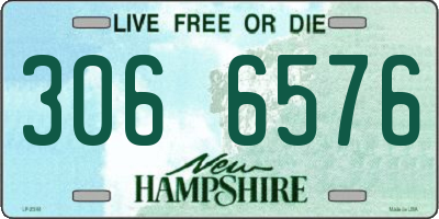 NH license plate 3066576