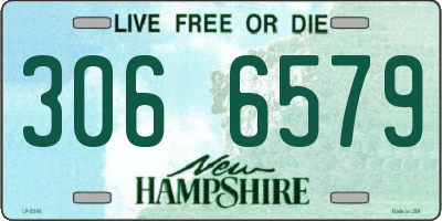NH license plate 3066579