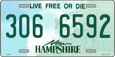 NH license plate 3066592