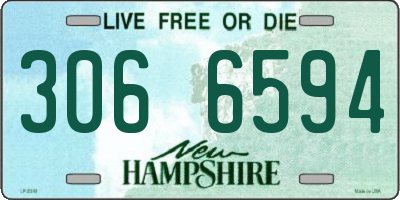 NH license plate 3066594
