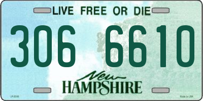 NH license plate 3066610