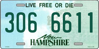NH license plate 3066611