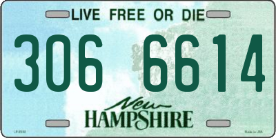 NH license plate 3066614