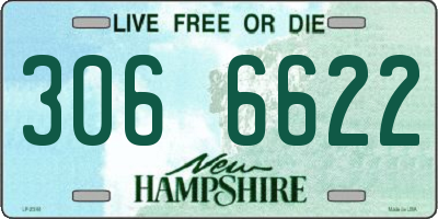 NH license plate 3066622