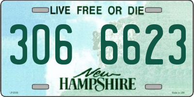 NH license plate 3066623