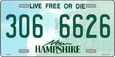 NH license plate 3066626