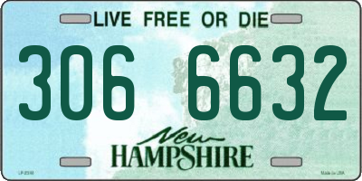 NH license plate 3066632