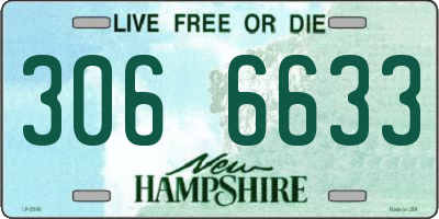 NH license plate 3066633