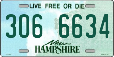 NH license plate 3066634