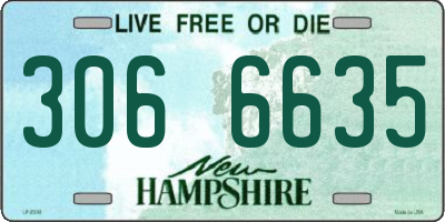 NH license plate 3066635