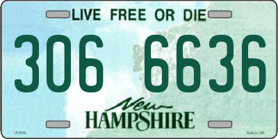 NH license plate 3066636