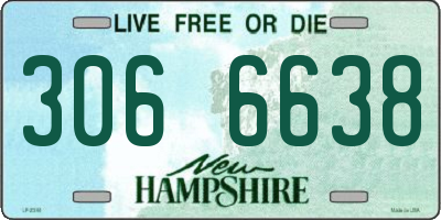 NH license plate 3066638