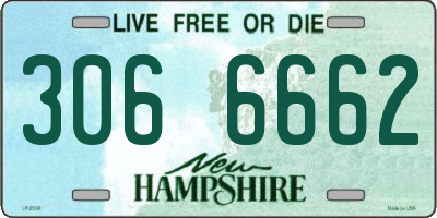 NH license plate 3066662