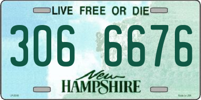 NH license plate 3066676
