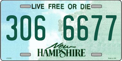 NH license plate 3066677