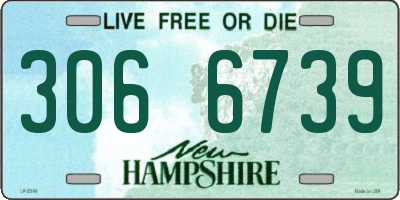 NH license plate 3066739