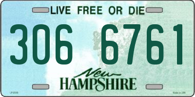 NH license plate 3066761