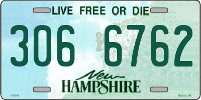 NH license plate 3066762